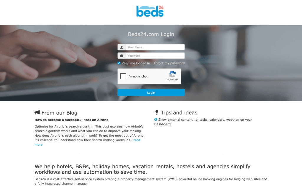 Sign in to Beds24