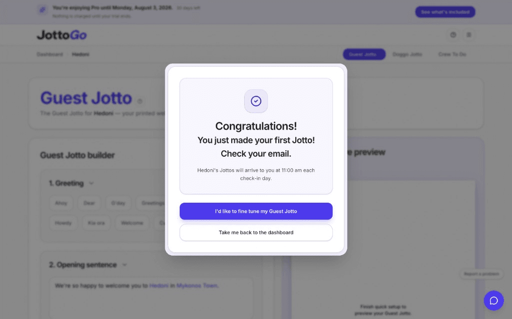 Congratulations, examples are on the way